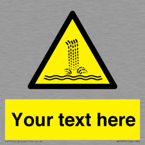 Custom warning artificial waterfall